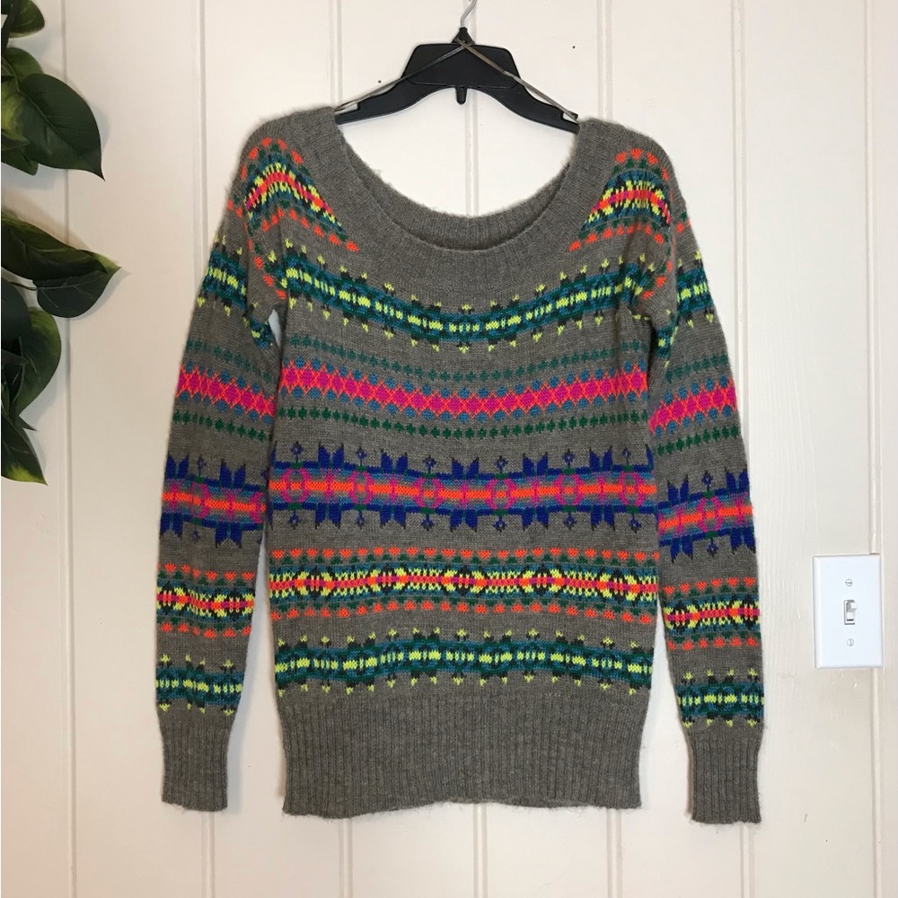 Ladies American Eagle Outfitters Wool Multicolor Stripe Design Sweater
T…